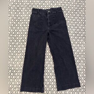 Pilcro black denim sailor jeans size 28